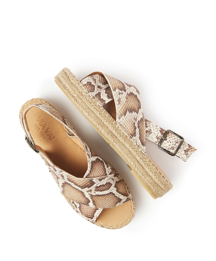 Mondi Isabella dames sandalets bruin