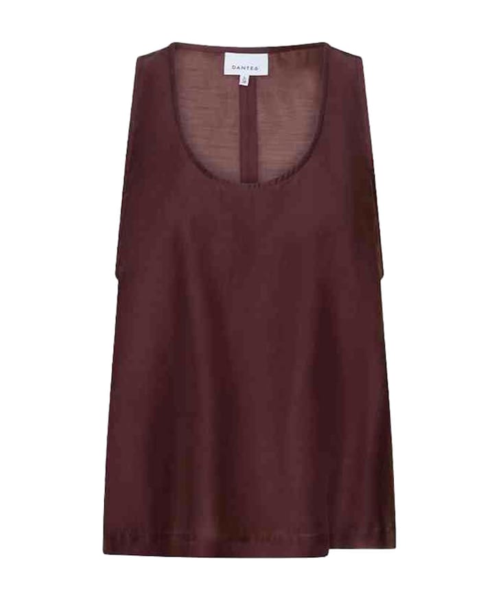 Dames top bordeaux