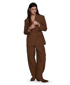Trousers Pinstripe dames broek bruin