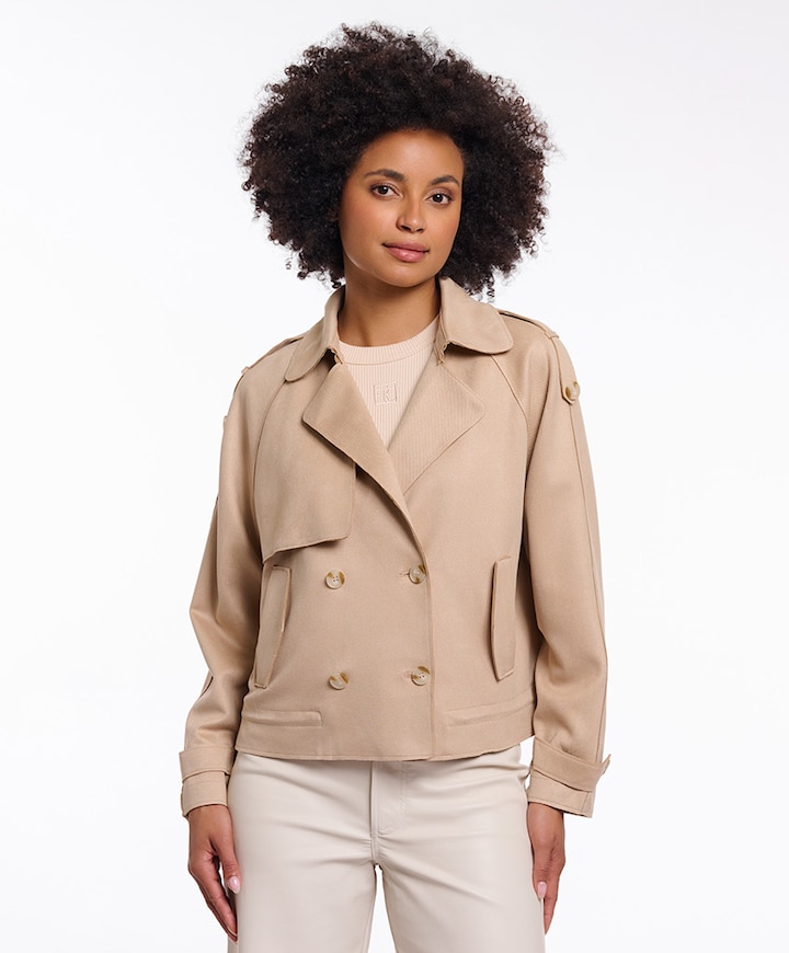 Dames jas beige