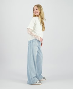 Meisjes longsleeve wit