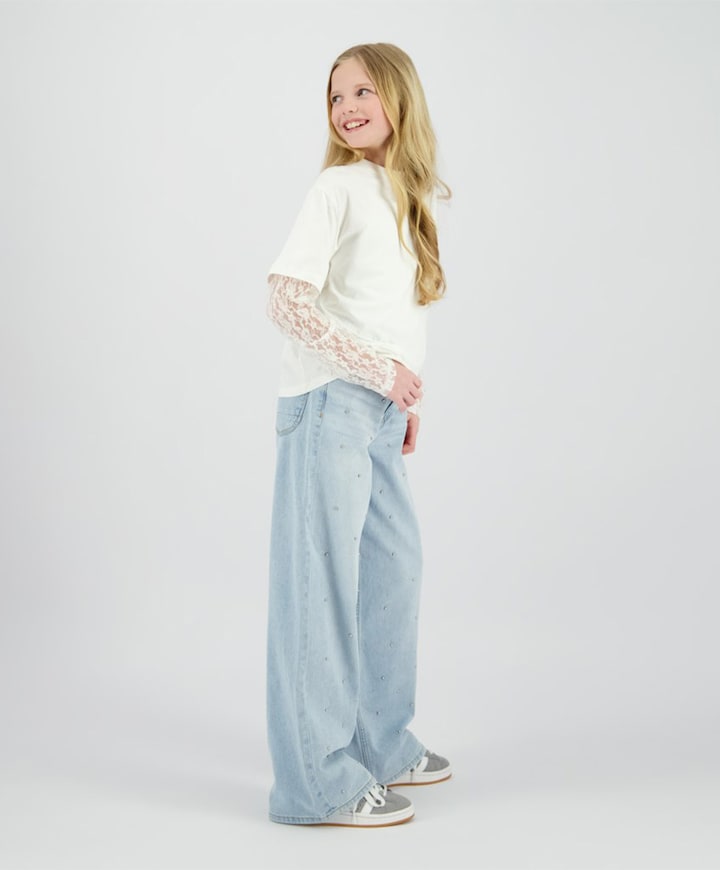 Meisjes longsleeve wit