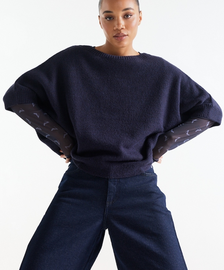 Dames trui blauw