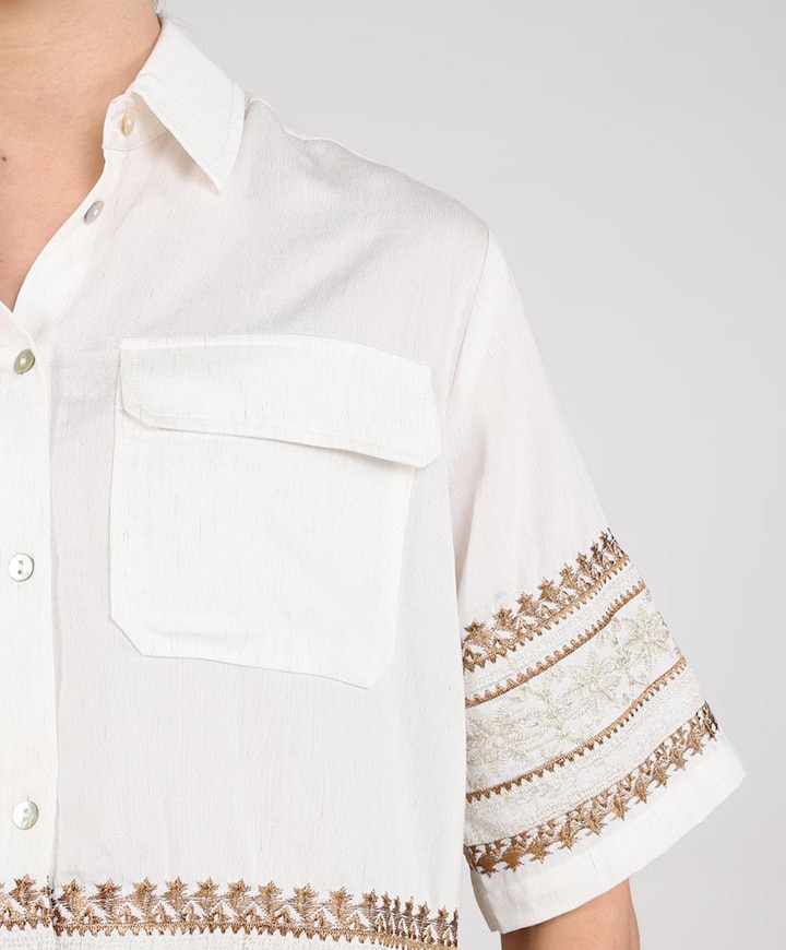 Dames blouse ecru