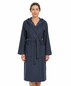 Dames ochtendjas blauw