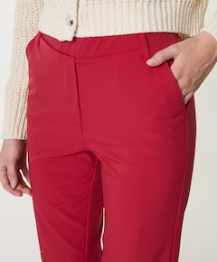 Wide leg travel dames broek rood