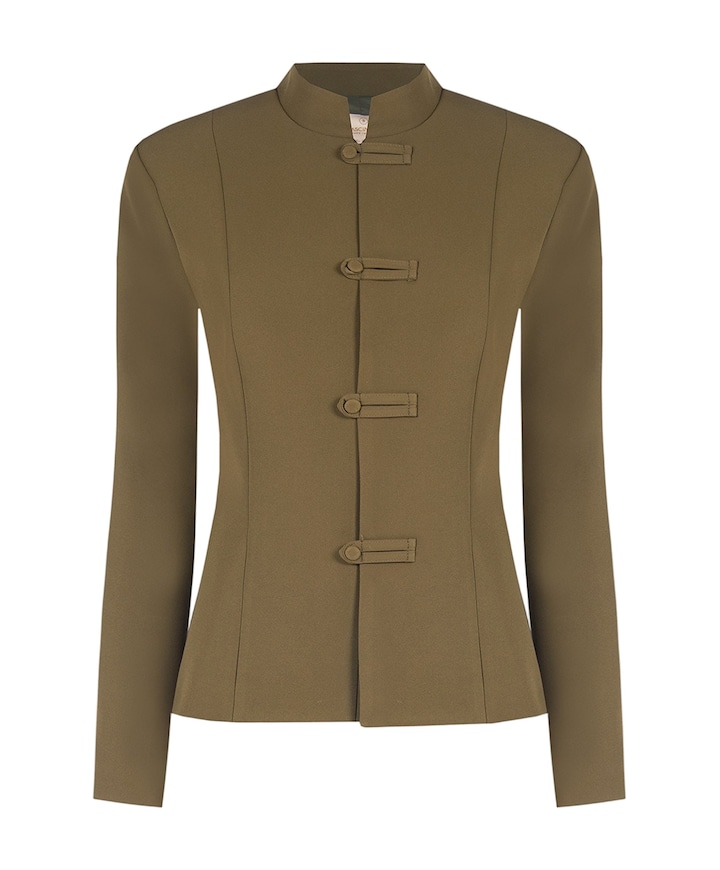 Dames jas groen