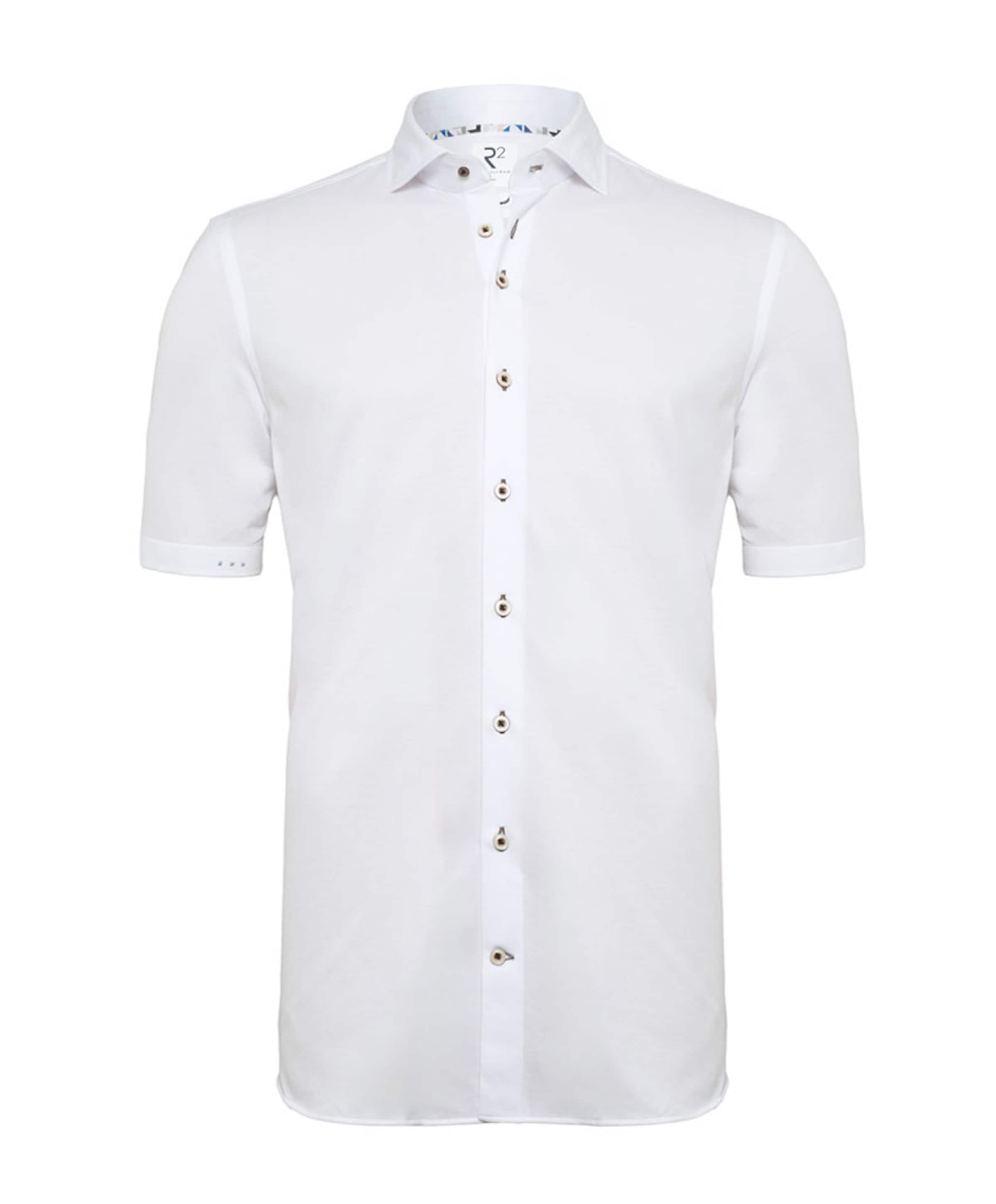 Heren overhemd korte mouw wit