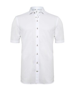 Heren overhemd korte mouw wit