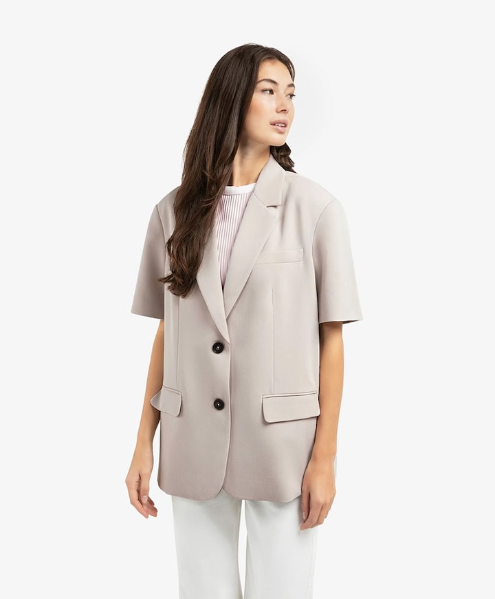 Dames blazer grijs