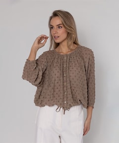 Dames blouse bruin
