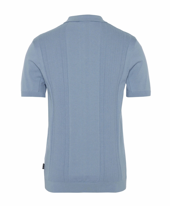 Heren polo blauw