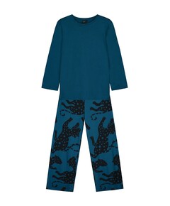 Dames pyjamaset blauw