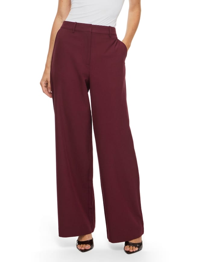 VIONTAYA HW WIDE /BFS dames broek bordeaux
