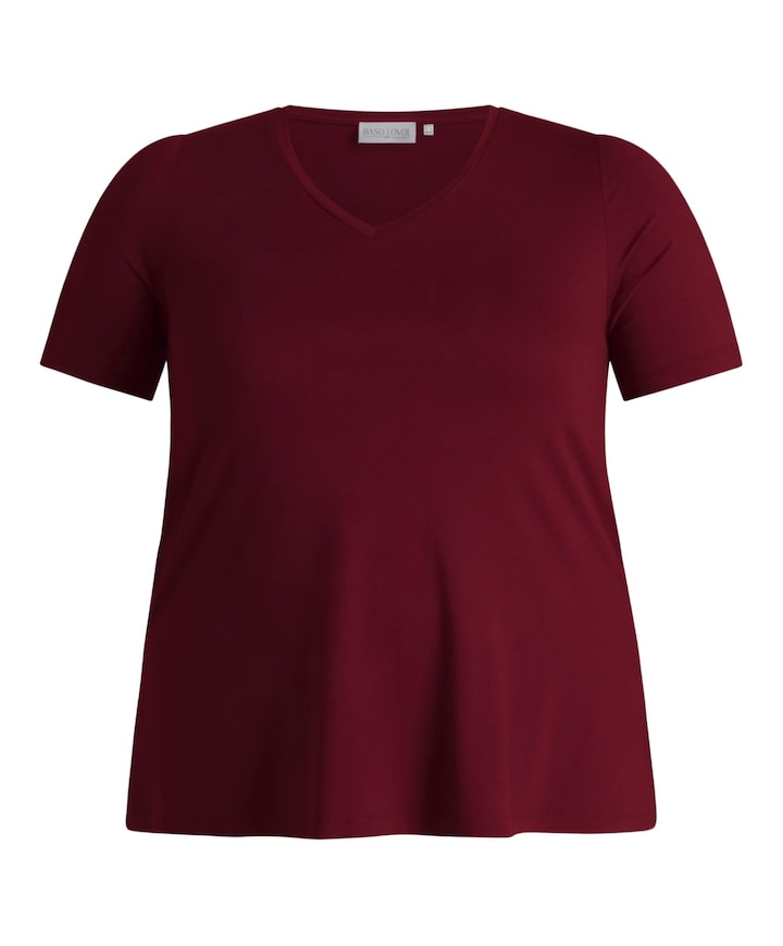 Dames T-shirt bordeaux
