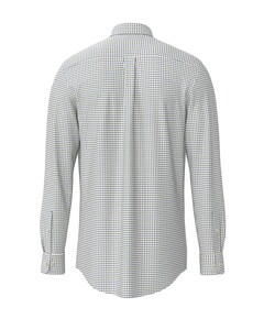 Heren overhemd lange mouw groen