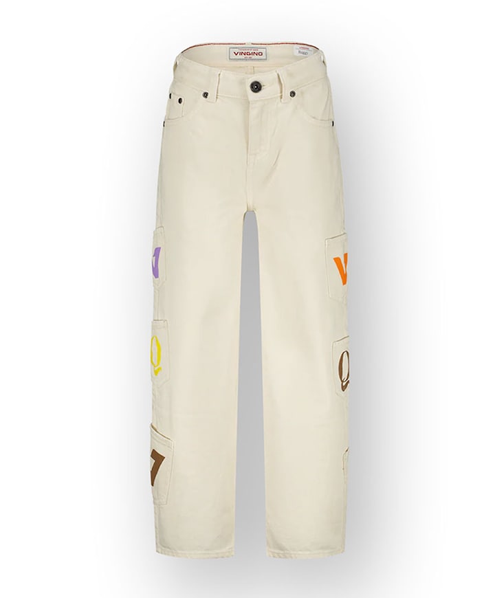 Lorenzo uniseks jeans  wit