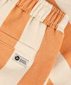 Big Stripe jongens korte broek oranje
