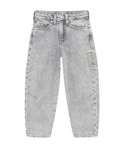 Denim Barrel Fit jongens jeans grijs