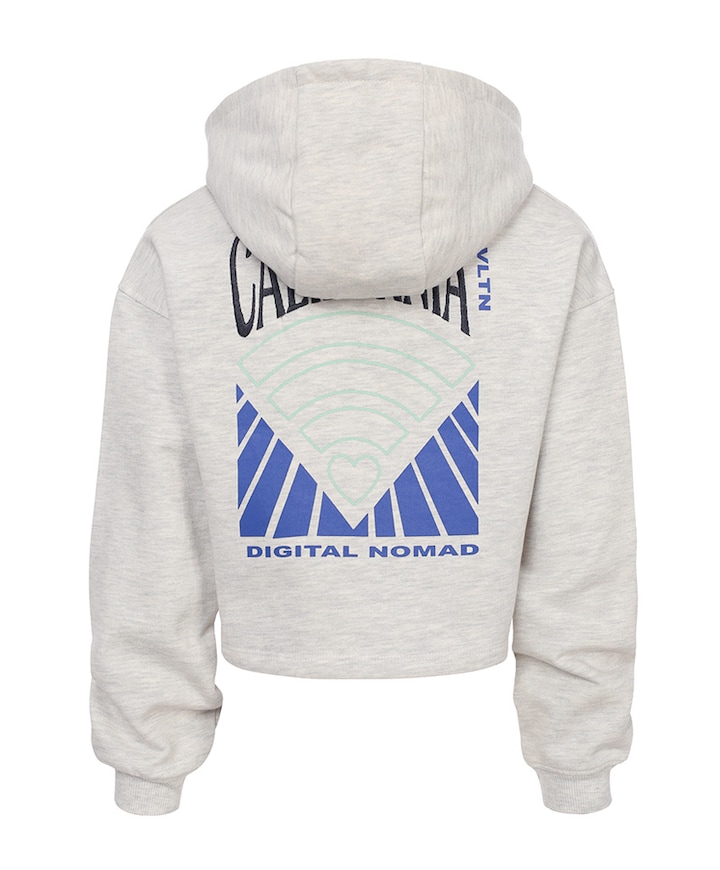 Meisjes hoodie grijs