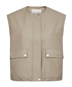 Dames gilet beige