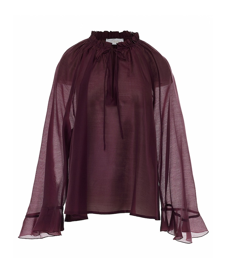 Dames blouse bordeaux