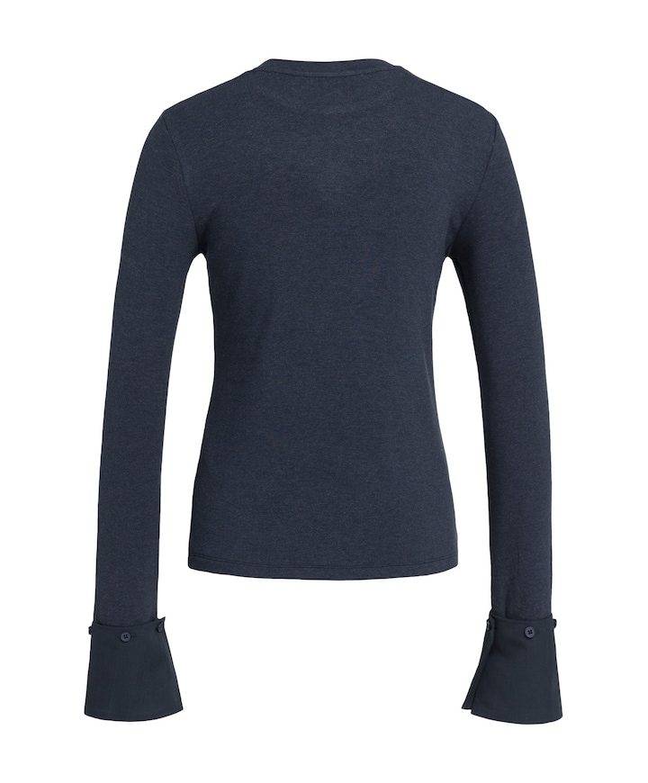 Dames longsleeve blauw