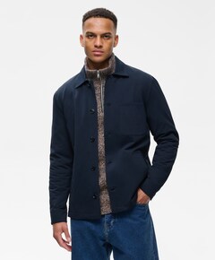 Heren overshirt blauw