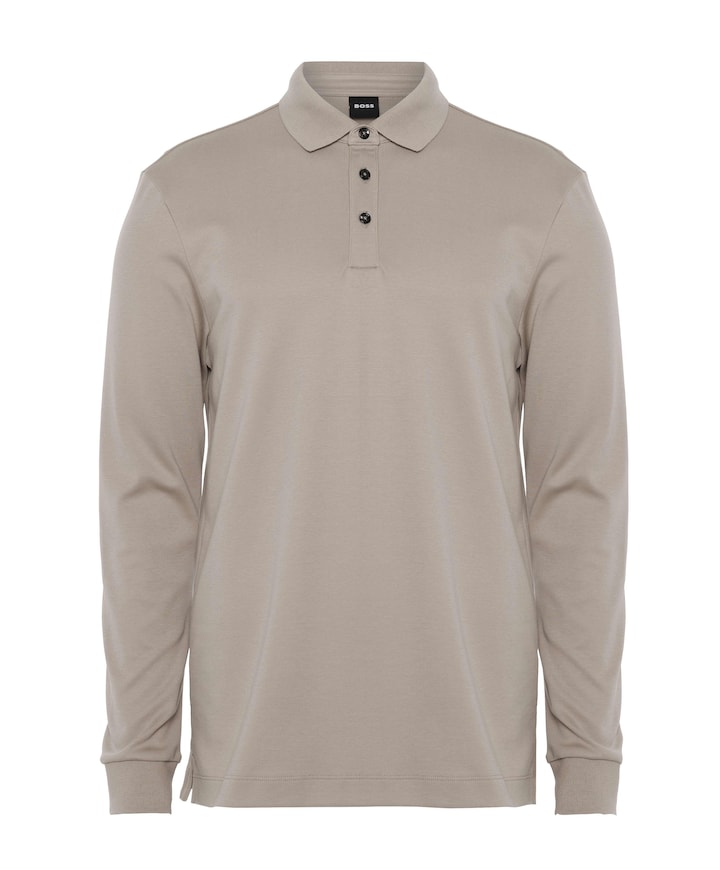 Heren polo beige