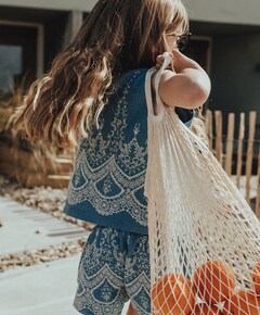 meisjes korte broek blauw