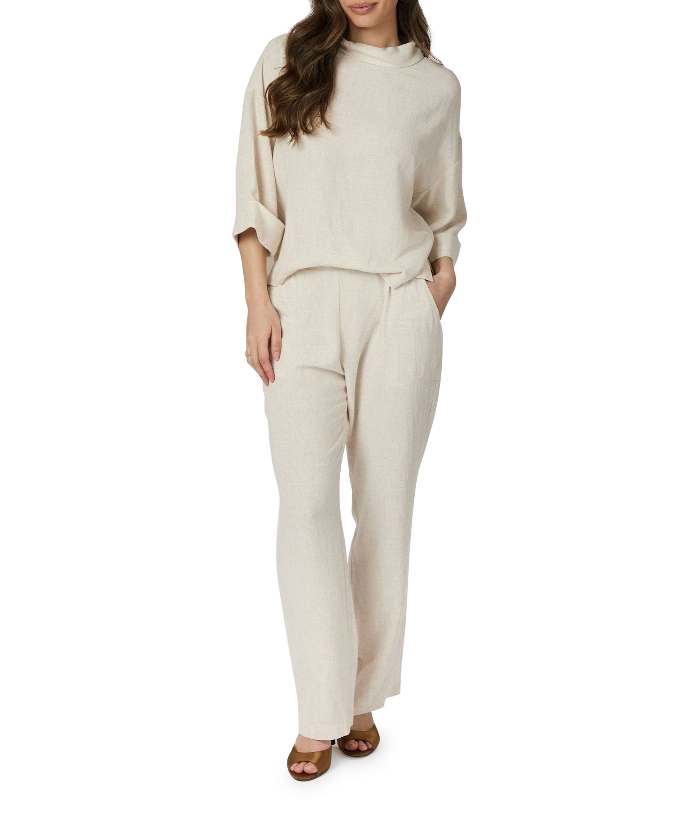 Tatjanna Linen jumpsuit ecru