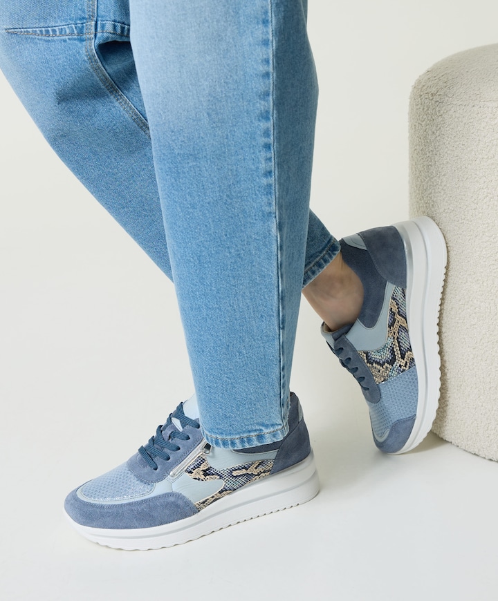 Luana dames sneakers blauw