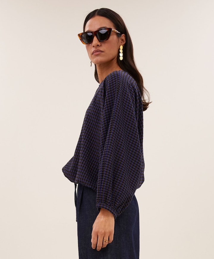 Dames blouse paars