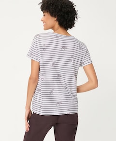 Dames T-shirt bruin