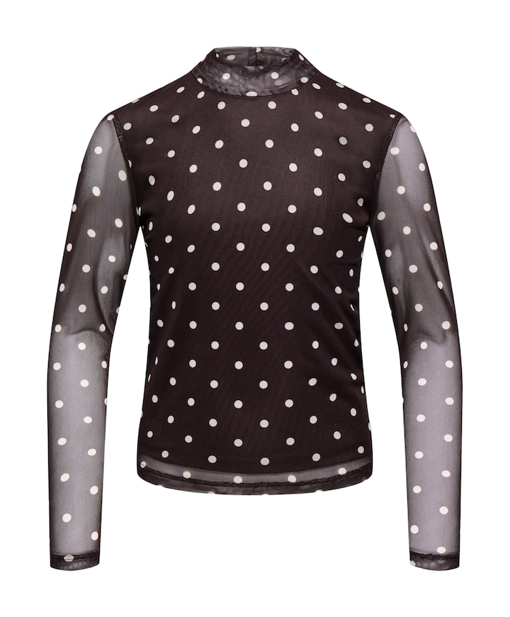 Meisjes longsleeve bruin