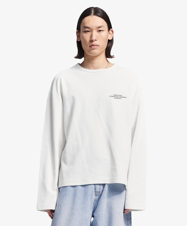 Heren longsleeve wit
