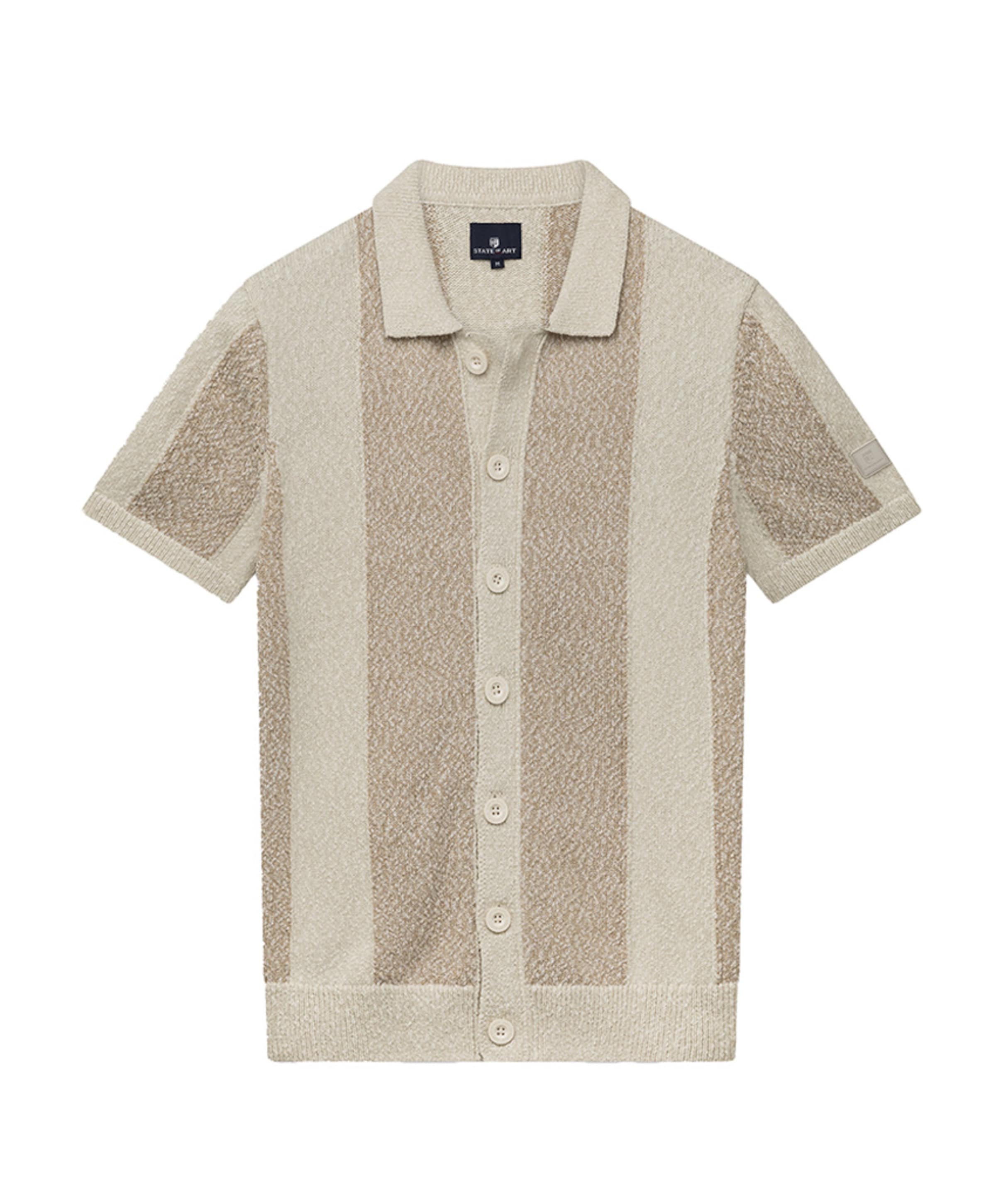 Heren polo beige