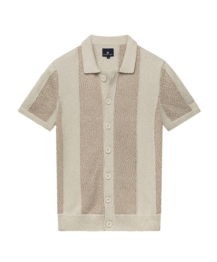 Heren polo beige