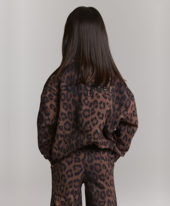 Meisjes sweater bruin