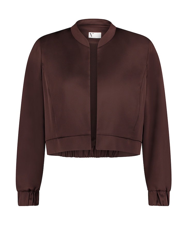 Dames blazer bruin