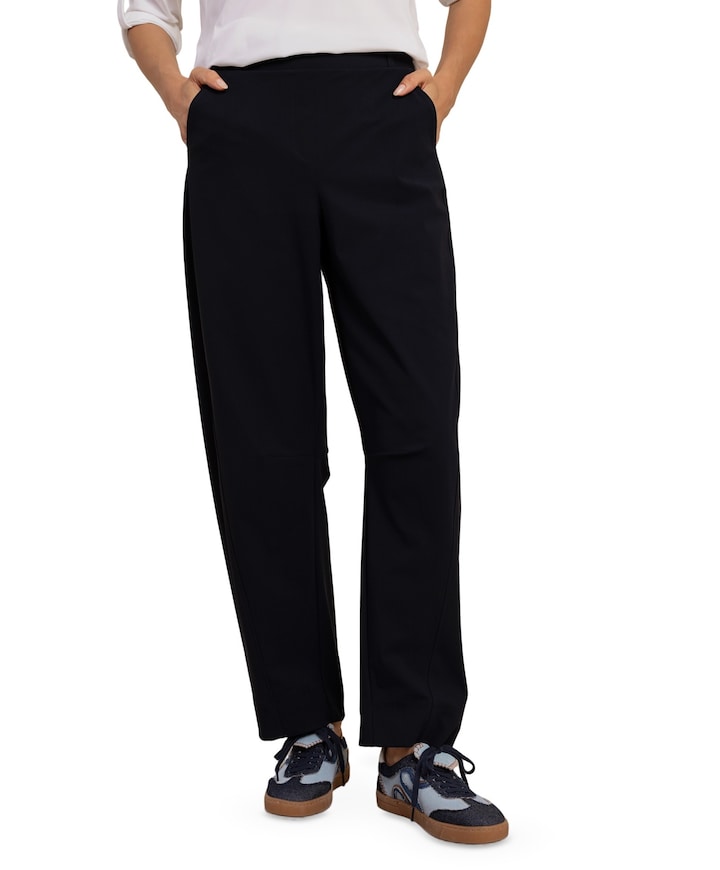 Marlise barrel trousers dames broek blauw