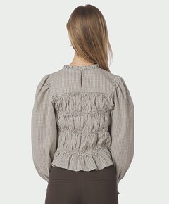 Dames blouse bruin