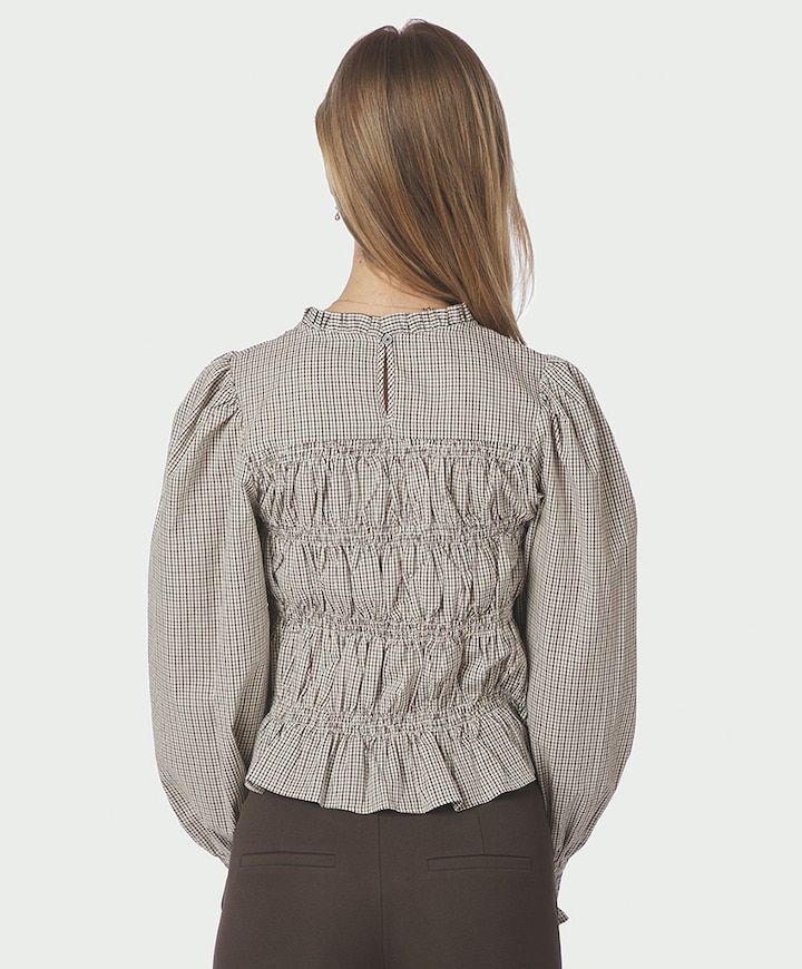 Dames blouse bruin