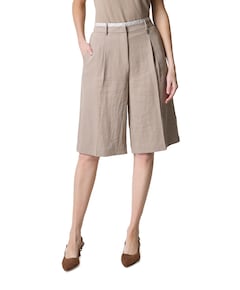 Emra relaxed fit  dames bermuda beige