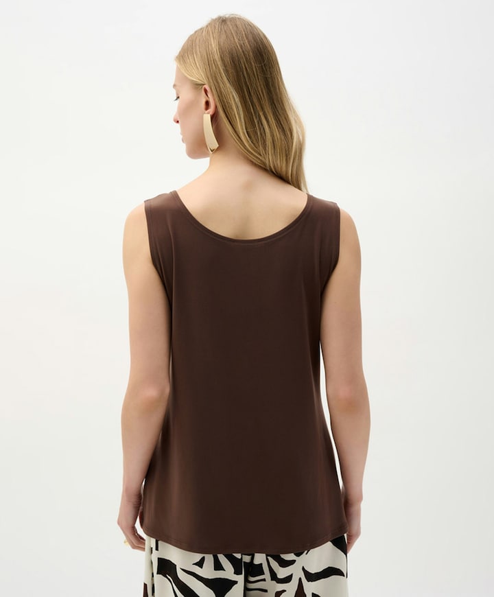 Dames top bruin