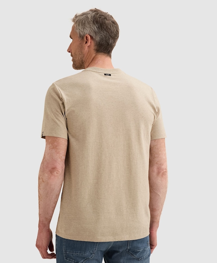 Heren T-shirt beige
