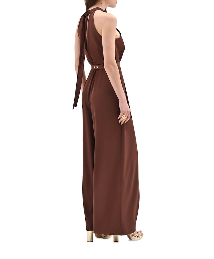 Diana tuta dames jumpsuit bruin