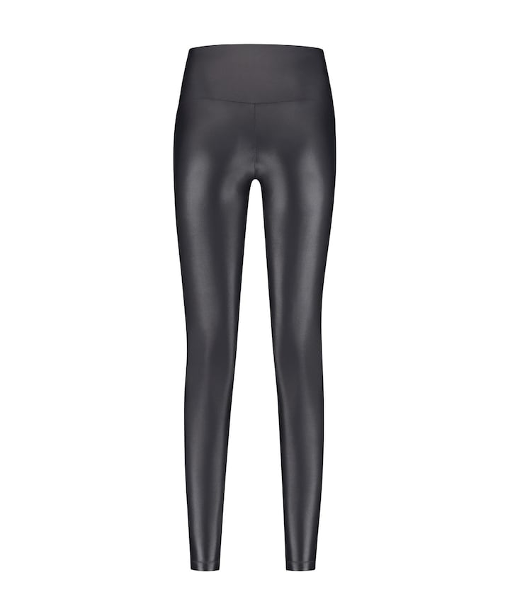 Shine Leggings High Waistband dames tights grijs