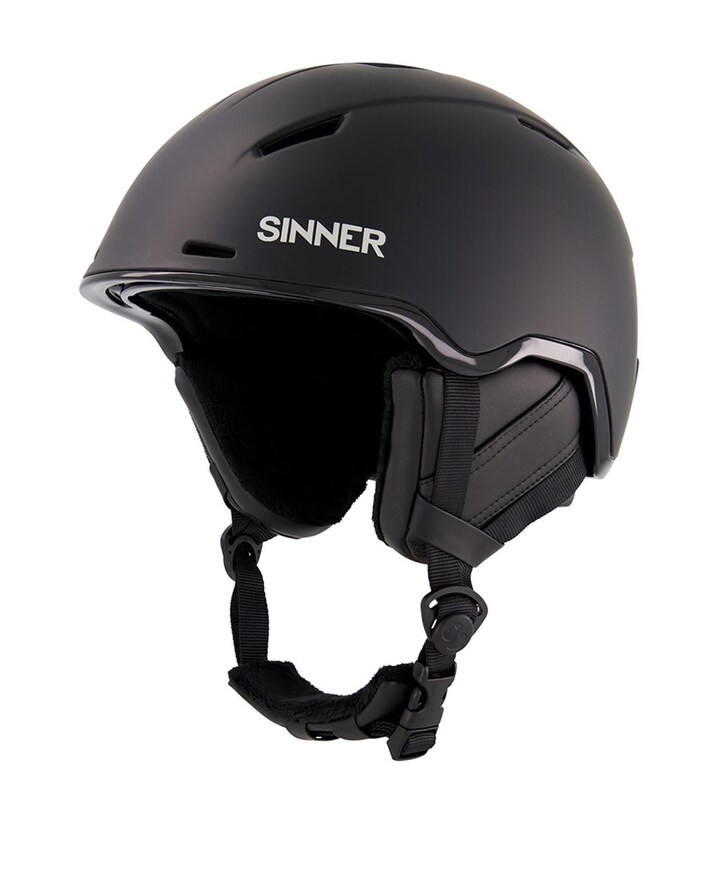 Skihelm uniseks zwart