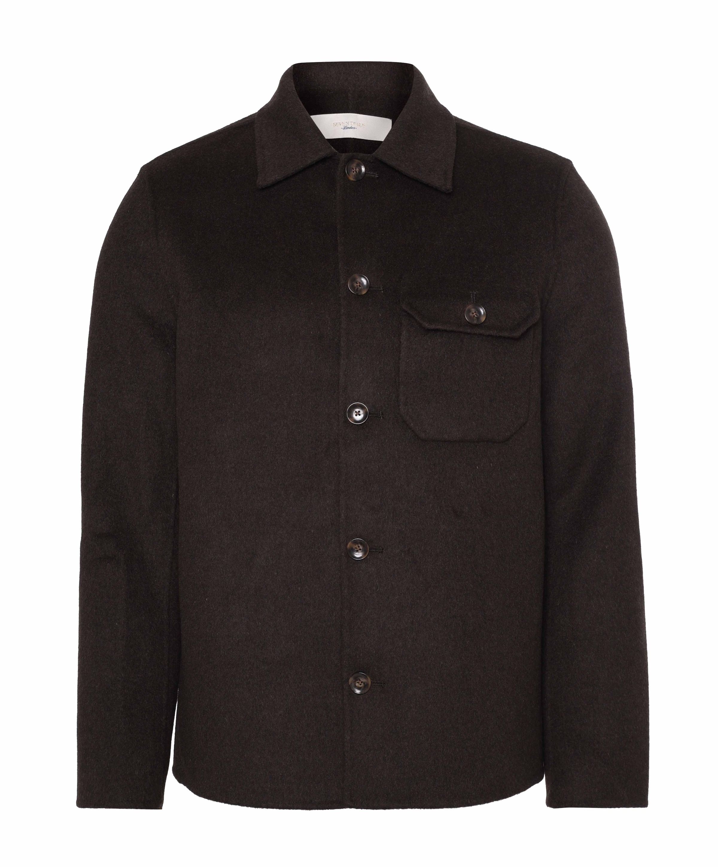 Heren overshirt bruin